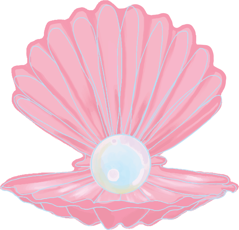 Pearl In Shell Sticker