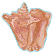 Bahama Conch 1 Sticker