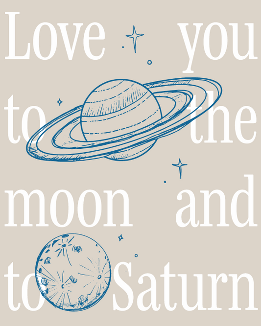 Love You To The Moon Print