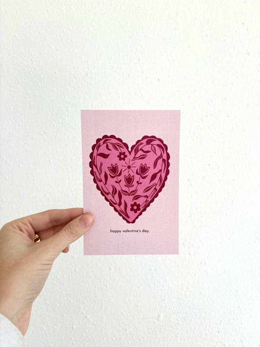 Valentine Heart Postcard Print