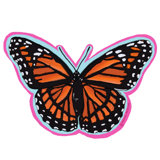 Monarch Butterfly Sticker