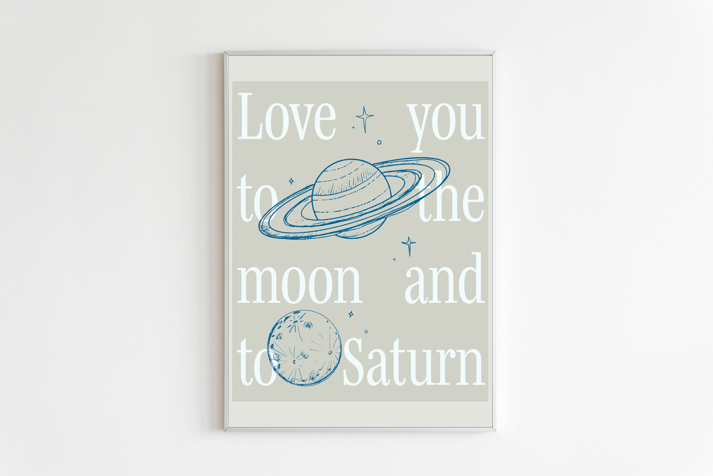Love You To The Moon Print