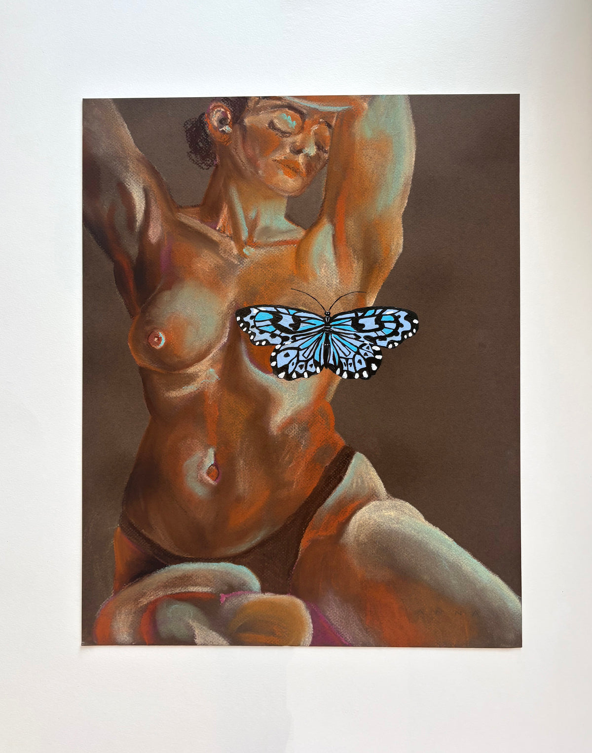 Blue Butterfly On Body