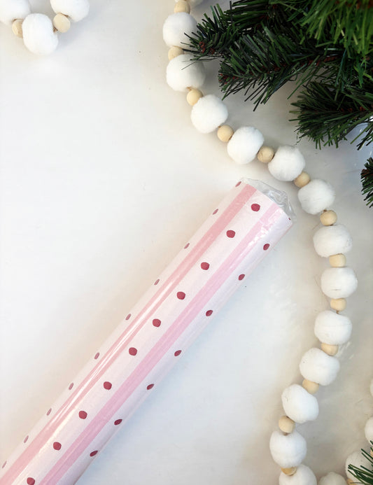Dot and Stripe Gift Wrap Roll